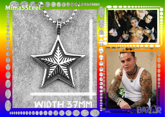 Колие  стомана Star Stainless Steel 316L , снимка 2 - Колиета, медальони, синджири - 29449823