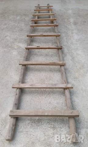 Дървена стълба със 10 стъпала 3,85 метра