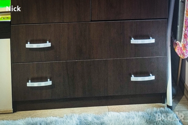 Двукрилен гардероб с надстройка, снимка 6 - Гардероби - 52148322