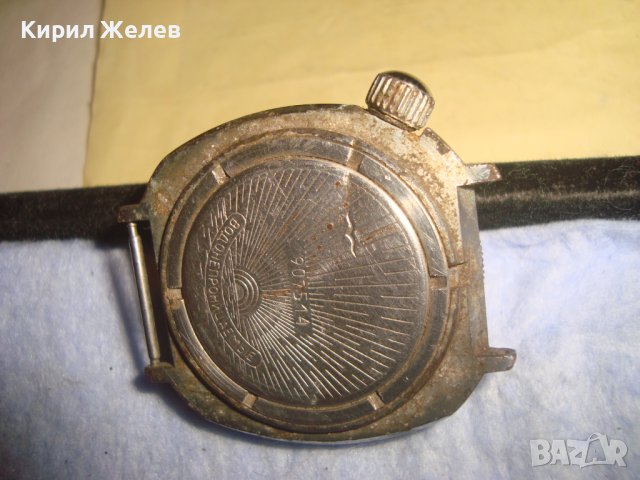 КОМАНДИРСКИ 17 КАМЪКА - Стар РУСКИ ОФИЦЕРСКИ ВОЕНЕН РЯДЪК МОДЕЛ ЧАСОВНИК ВОСТОК СДЕЛАНО в СССР 28034, снимка 3 - Антикварни и старинни предмети - 37349336