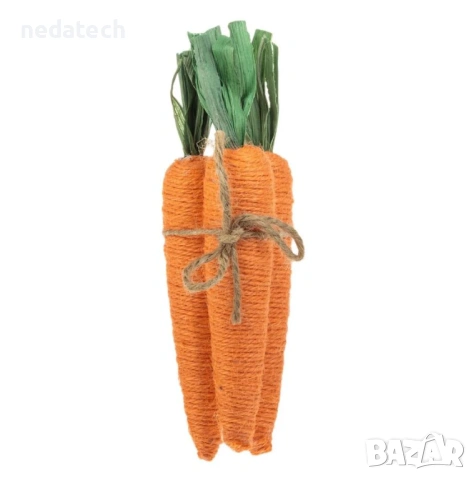 Декоративни моркови с връв, 16см, 3 бр.