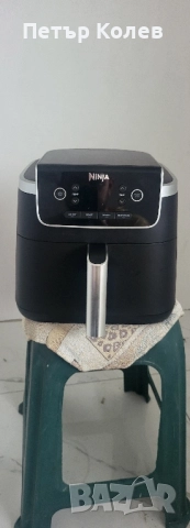 Фритюрник Ninja AF140EU, 2000W, 4.7 л, 4 програми за готвене, Черен