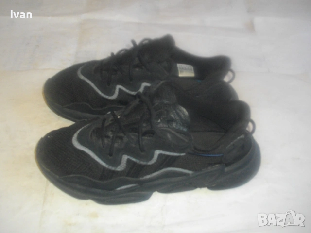 Оригинални СПОРТНИ МАРАТОНКИ ЧЕРНИ ест.кожа и дишаща материя № 42 2/3 Почти нови 
