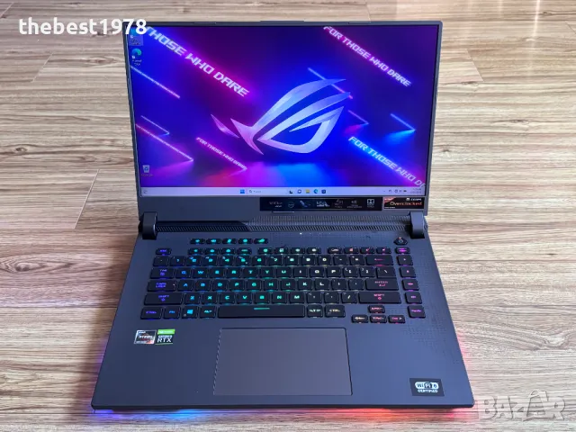 300Hz/3ms ROG`Ryzen 9-5900HX/RTX 3070/32GB DDR4/512GB NVMe/RGB Aura, снимка 1 - Лаптопи за игри - 47644144