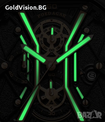 Мъжки часовник Poedagar GOLD, снимка 2 - Мъжки - 54247743