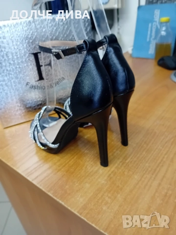 Дам.сандали м 7378 черни , снимка 3 - Сандали - 53944394