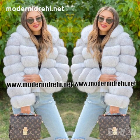 Дамско луксозно палто лисица код 141, снимка 1 - Палта, манта - 34286792