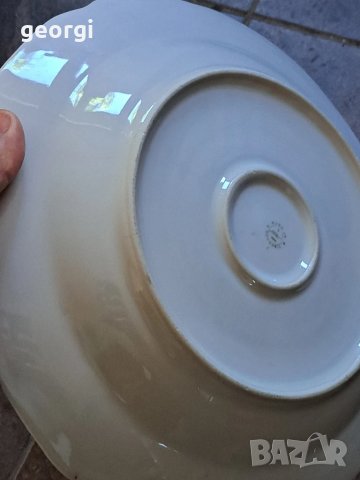голяма българска порцеланова купа Изида    26/2, снимка 6 - Сервизи - 50598268