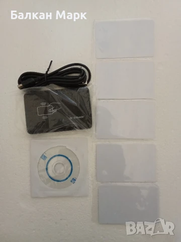 📦 Продавам нов RFID четец D302 – USB + 5 бели карти, снимка 2 - Друга електроника - 50696351