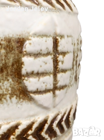 XL Ваза BAY KERAMIK (W. Germany) – Дизайн Bodo Mans – Fat Lava WGP (40 см), снимка 5 - Вази - 52532678