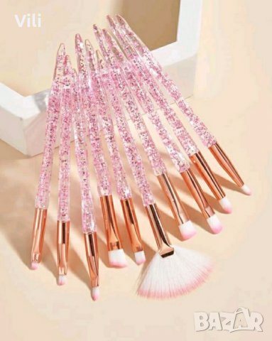 Комплект четки за грим и несесер, снимка 3 - Други - 39632906