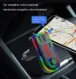 FM трансмитер – Bluetooth RGB – T37, снимка 4