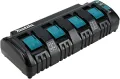 Зарядно устройство за 4 батерии MAKITA DC18SF 14,4V 18V, снимка 1