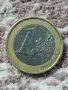 Рядка Португалска монета от 1€ 2002 r., снимка 2