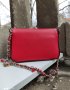 Малка червена дамска чанта, за носене през рамо. 17лв, снимка 4
