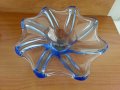 Кристална купа фруктиера чиния кобалт , снимка 6