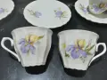 Стар български костен порцелан Бононя сервиз за кафе , снимка 3