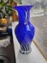 Голяма синя ваза Мурано, снимка 3
