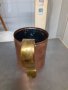 Стара медна чаша-мерилка с бронзова дръжка, снимка 4