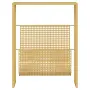 vidaXL Поставка за списания, златиста, 35x15x45 см, стомана, снимка 3