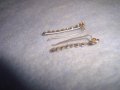 СТАРИ НЕЖНИ СРЕБЪРНИ РЕТРО ОБЕЦИ ВИСОКА ПРОБА СРЕБРО 28767, снимка 7