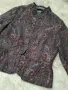 УНИКАЛНО сако в пейсли кафяв-петролио цветове принт М/Л размер , снимка 2