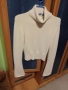 Дамски пуловер с поло яка в бежов цвят , снимка 3