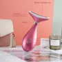 Нов Масажор с термо и вибро терапия – лице/шия, 3 режима, USB за жени, снимка 4