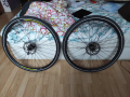 Капли28 с гуми диск и QR центровани-комплект, снимка 1 - Части за велосипеди - 44790924