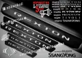 ПРАГОВЕ карбон SsangYong Kyron фолио стикери ssypky, снимка 4