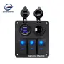 Панел за вграждане с 3 бутона + 2 USB + Запалка – NA584, снимка 1