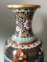Прекрасна 19ти век Китайска Емайл Клазоне бронзова ваза, снимка 10