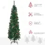 Изкуствена коледна елха HOMCOM, тънка шишарка, снимка 9