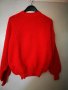 Машинно плетени дамски блузи, червени. Размери M, L., снимка 1 - Блузи с дълъг ръкав и пуловери - 29203187