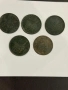 османски медни стари монети 5 броя, снимка 1