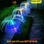 Цветна соларна лампа с RGB подсветка –  Медуза - КОД 4469, снимка 12