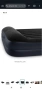 Intex Queen 64124ND Air Mattress with Fiber-Tech RP Inflated Size: 152 cm x 203 cm x 42 cm

, снимка 3