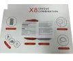 Комплект 8 в 1 X8 Smartwatch + слушалки + аксесоари – 35 €, снимка 6