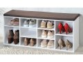 Красив шкаф за обувки, плюс пейка с възглавница 2 в 1!, снимка 1 - Шкафове - 30158496