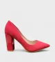 Дамски елегантни обувки в червено , снимка 2