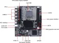 Дъно DDR3 X58, 2 DDR3 сокет 1366, USB 2.0 SATA PCB Port, снимка 3