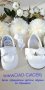 Бели Официални бебешки и детски обувки за Кръщене, снимка 1 - Бебешки обувки - 37684548