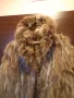 Дълго дамско кожено палто с естествен косъм от нутрия, снимка 3