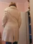 Бяло Шампанско палто яке връхна дреха с пухена яка , снимка 2