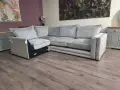 Светло сив ъглов диван от плат, снимка 11