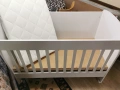 Детско дървено легло с матрак , снимка 5