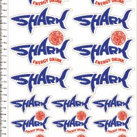 Стикери ШАРК SHARK лист А4 - 17 бр общо Sticker, снимка 2 - Аксесоари и консумативи - 29797620