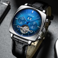 Красив и стилен, механичен мъжки часовник., снимка 10 - Мъжки - 42515505