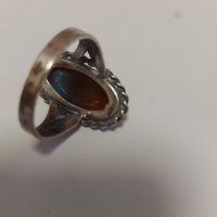 Старинен сребърен пръстен, снимка 2 - Пръстени - 39231968