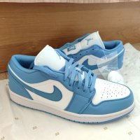 Nike Air Jordan 1 Low unc Blue нови оригинални обувки размер 43 Маратонки номер 43 нови сини обувки, снимка 3 - Маратонки - 37551226